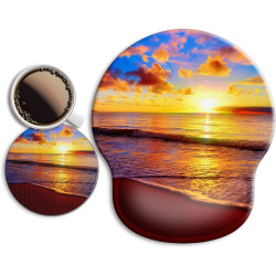 Ergonomic Mouse Pad with Wrist Support Rest - Sunset